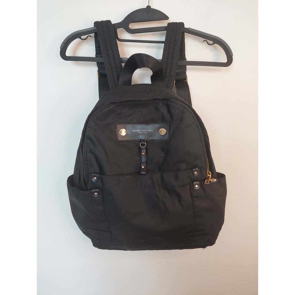 Marc‎ Jacobs Mini Backpack Black Top Handle Adjustable Shoulder
